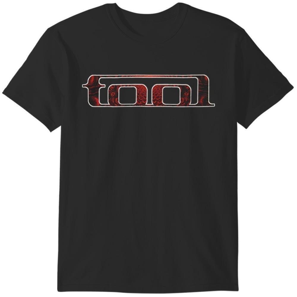 Tool Red Pattern Band Shirt Rock Music Graphic Tee Heavy Metal Fan Tee